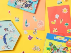 Pochette de 50 grandes gommettes - petits chiens et petits chats