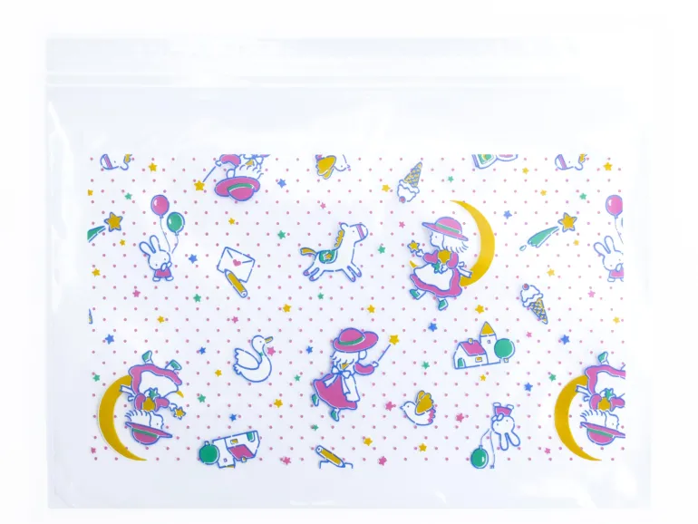 Pochette transparente pour ranger les stickers - zip