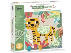 Pochoirs motifs Couleurs de la Jungle - Créa Lign'