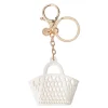 Porte-clef sac de plage rétro Blanc - Sun Jellies
