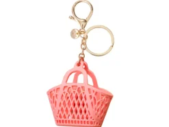 Porte-clef sac de plage rétro Abricot - Sun Jellies