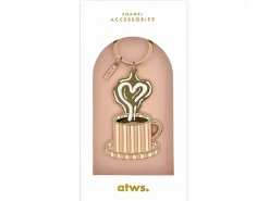 Porte-clés en émail - Coffee Reading - ATWS