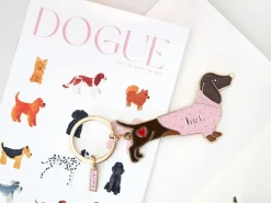 Porte-clés en émail - Hot Daschund - ATWS