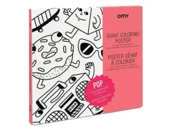 Poster géant à colorier - Pop - OMY
