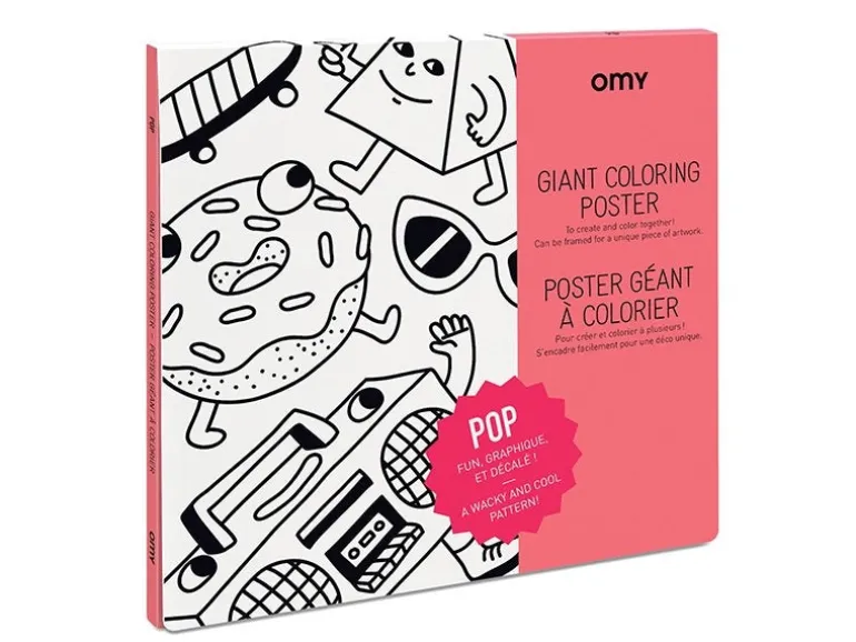Poster géant à colorier - Pop - OMY