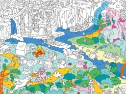 Poster géant en papier à colorier - JUNGLE - OMY