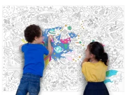 Poster géant en papier à colorier - COSMOS - OMY