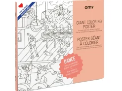 Poster géant en papier à colorier - DANCE - OMY