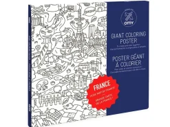 Poster géant en papier à colorier - France - OMY