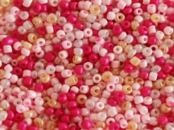 Pot de 60 grammes de perles de rocailles 3mm - girl power