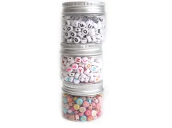 Pot perles lettres – Multicolore