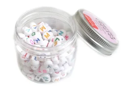 Pot perles lettres – Multicolore