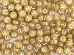 Pot perles lettres – Or