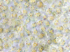 Pot perles lettres – Paillettes or
