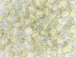 Pot perles lettres – Paillettes or