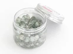 Pot perles lettres – Paillettes argent