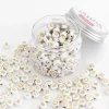 Pot perles symboles et chiffres - Blanc