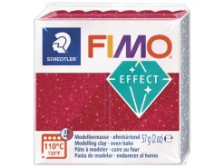 Pâte Fimo EFFECT galaxy Pailletée Rouge 202