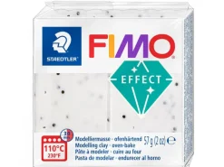 Pâte Fimo Effect pierre granite blanche 57g