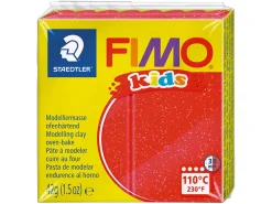 Pâte Fimo rouge paillettes 212 kids