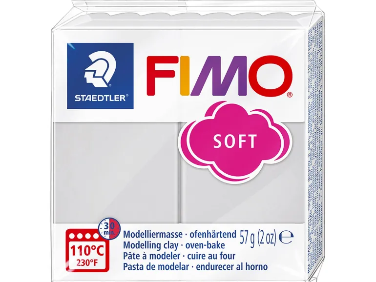Pâte Fimo Soft Gris dauphin 80