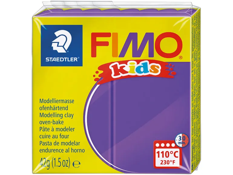 Pâte Fimo violet 6 Kids
