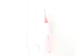 Punch needle / aiguille magique pour broderie facile - rose et blanc