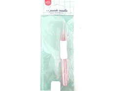 Punch needle / aiguille magique pour broderie facile - rose et blanc