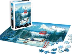 Puzzle 1000 pièces Paysage enneigé - Calypto