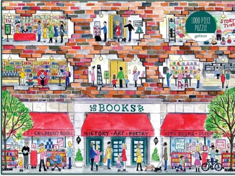 Puzzle A day at the bookstore - 1000 pièces 69x51 cm