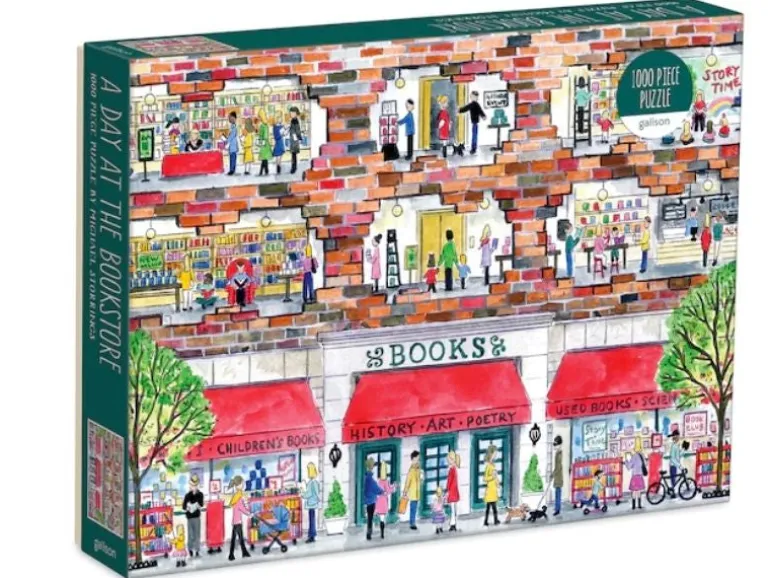 Puzzle A day at the bookstore - 1000 pièces 69x51 cm