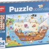Puzzle d'observation - bateau pirate - 104 pcs