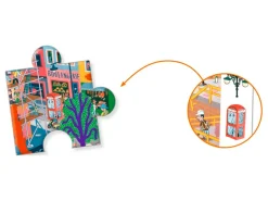 Puzzle et Poster cherche et trouve La ville - 200 pièces Djeco