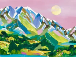Puzzle Lever de Soleil Alpes 500 pièces – Pieces & Peace