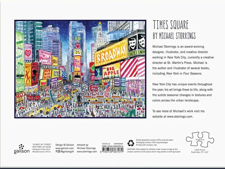 Puzzle Times Square - 1000 pièces - Galison