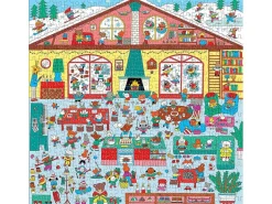 Puzzle Winter Chalet & Cherche et trouve - 500 pièces - Galison