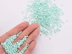 Rocailles mat cyan clair - Eco pack 50g