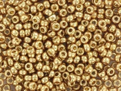Rocailles Miyuki 11/0 - Duracoat galvanized champagne 11-4204