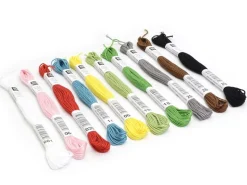Set de 10 couleurs de fil à broder