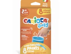 Set de 8 peintures à doigts pour enfants dès 2 ans - 8 x 50 ml
