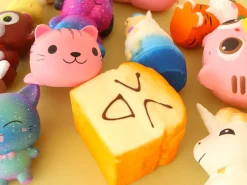 Squishy Licorne blanche et dorée