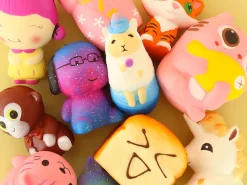 Squishy Licorne blanche et dorée
