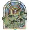 Sticker suncatcher Monstera et arc-en-ciel - 9 x 11 cm