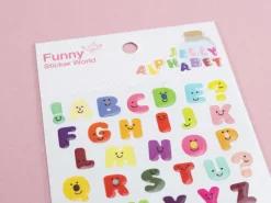 Stickers alphabet Jelly