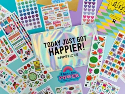 Stickers de noël , maisons et sapins - Pipsticks