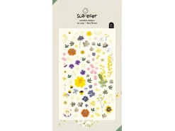 Stickers fleurs printanières réalistes