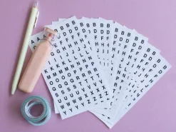 Stickers lettres - 13 planches