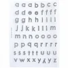 Stickers lettres - contours noirs