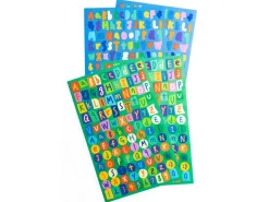 Stickers lettres alphabet multicolore