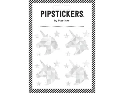 Stickers Licornes holographiques argentées - Pipsticks